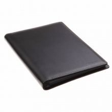 齐心活页皮面笔记本C5824 18K-80张 26孔 70g米黄 黑色