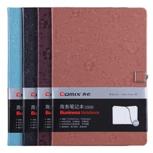 齐心磁扣皮面笔记本花锦系列C5836 18K-122张 70g米黄 褚红/碧蓝/深黑/酱紫