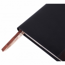 卓能真皮皮面笔记本ZN-P0116 16K（2517.5） 黑色棕色（拼接） 带盒子