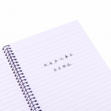 得力螺旋软抄本7688 A4-60页 高白双胶纸 四色混色 10本/包