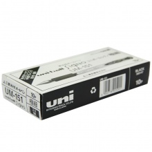 三菱 UM-151 水性财务签字笔 0.38MM 黑色 10支/盒
