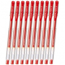 三菱 UM-100 水性签字笔 0.5MM 红色 10支/盒