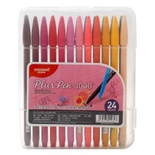 慕那美 3000 软头中性笔 24色套装 0.3~0.5mm24色 24支/盒