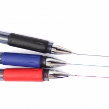 晨光 AGP63201 财务中性笔 0.38mm 透明杆 黑色/蓝色/红色 12支/盒