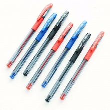 晨光 AGP63201 财务中性笔 0.38mm 透明杆 黑色/蓝色/红色 12支/盒
