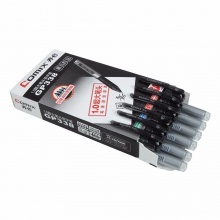 齐心 GP338 签字笔 1.0mm 超大笔头 匹配笔芯R969 黑色 12支/盒