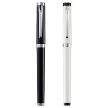 齐心商务中性笔 GP5105 0.5mm 芯黑色 壳黑色/白色 12支/盒