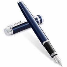 齐心爱丽丝钢笔FP6200 F尖0.5mm 红色/蓝色/黑色/银色