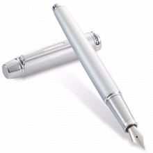 齐心拉诺斯钢笔FP6201 F尖0.5mm 红色/蓝色/黑色/银色