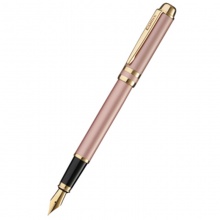 齐心爱俪丝金属钢笔FP6208 F尖0.5mm 玫瑰金 (1笔+4墨囊）/套