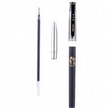得力 S116 考试中性笔 子弹头 0.5mm 黑色 12支/盒