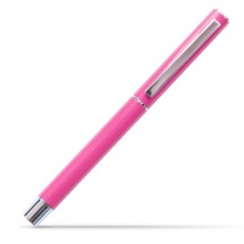 得力 S81 宝珠笔 商务金属 子弹头 0.5mm 笔芯黑色 笔壳红色 12支/盒