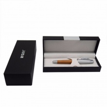 晨光钢笔AFPW4804原木色金属抽水式钢笔 礼盒装