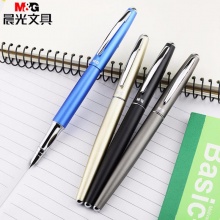 晨光金属钢笔AFPY6201 黑色/灰色/香槟色/蓝色 混色装 12支/盒