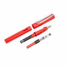 晨光钢笔HAFP0928隽逸套装(1支钢笔+6支墨囊+1支吸墨器) 墨囊颜色：黑色/可擦墨蓝/可擦纯蓝/可擦晶蓝 壳红黄蓝白4色颜色随机 24卡装/盒