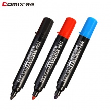 齐心 MK818 记号笔 2.0mm 物流专用 红色/蓝色/黑色 12支/盒