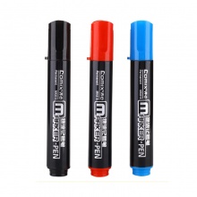 齐心 MK818 记号笔 2.0mm 物流专用 红色/蓝色/黑色 12支/盒