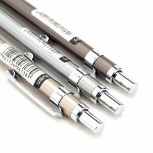 得力自动铅笔S331 0.5mm/S332 0.7mm金属外壳混色3色随机 24支/盒