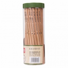 得力铅笔58117-HB/58118-2B 原木色 50支/筒