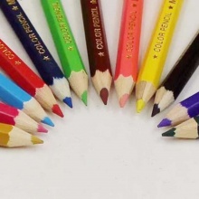 晨光彩色铅笔儿童短杆24色AWP30504