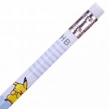 得力铅笔58135-HB/58136-2B卡通卡丘六角铅笔带橡皮头 卡装 混 12支/卡