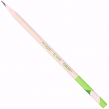 得力无木铅笔58200-HB/58201-HB塑料铅笔 绿 50支/筒