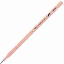 得力书写铅笔S907-2B/S908-HB 原木色桶装 50支/筒