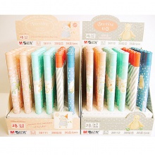 晨光 ASL36111（0.5mm）/ASL36112（0.7mm） 铅笔芯管初色 黑2B 36支/盒