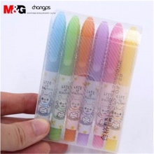 晨光荧光笔套装AHM25903元气汪六色单头黄色/橙色/紫色/绿色/粉红/蓝色 6色套装