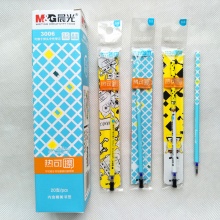 晨光 3006 热可擦中性替芯海绵宝宝 晶蓝/墨蓝/黑 0.5mm 20支/盒