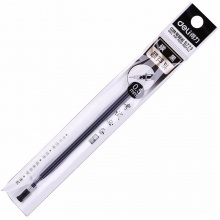 得力中性笔芯S773 0.5mm葫芦头 黑色 20支/盒