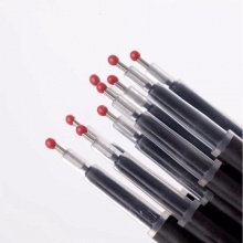 齐心按动中性笔芯R977全针管0.5mm 黑色 20支/盒