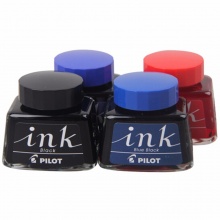 百乐钢笔墨水INK-30 黑色/蓝黑/蓝色/红色 30ml/瓶 10瓶/条