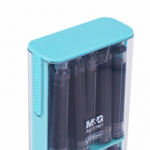 晨光直液式替换墨囊AICY7801黑/可擦墨蓝/纯蓝/晶蓝0.9ml 20支/盒
