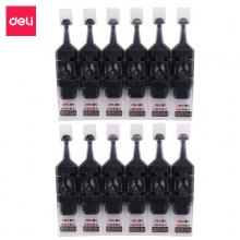得力白板笔墨水S631 2.5ml 红/黑/蓝 12支/盒