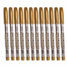宝克油漆笔签到笔MP550 金色 笔粗1.5mm 12支/盒