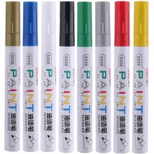 得力S558油漆笔 8色银/金/绿/蓝/红/黄/白/黑 单色12支/盒
