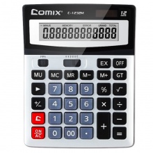 齐心计算器C-1232M 全能办公  银色 5个/盒