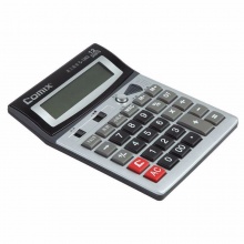 齐心计算器C-1262 验钞耐用语音王  灰色 5个/盒