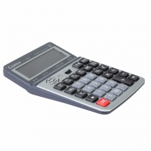 齐心计算器C-1263 尊贵耐用语音王 深灰色 5个/盒