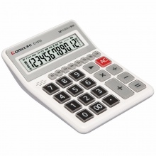 齐心计算器C-1313 语音12位 白色 2个/盒