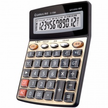 齐心计算器C-1364 语音计算器  配色 5个/盒