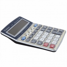 齐心计算器C-1366 全能语音王 深蓝色 5个/盒
