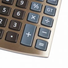 齐心计算器C-1513 土豪金语音 土豪金色 3个/盒
