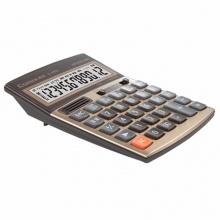 齐心计算器C-1513 土豪金语音 土豪金色 3个/盒