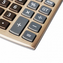 齐心计算器C-1514 土豪金语音 土豪金色 3个/盒