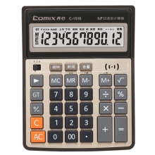 齐心计算器C-1516 语音 土豪金色 5个/盒