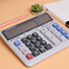 齐心计算器C-2135 舒适电脑按键 白色 5个/盒