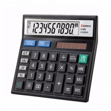 齐心计算器C-500 回查数型 黑色 5个/盒