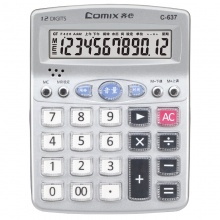 齐心计算器C-637 语音 银色 5个/盒
